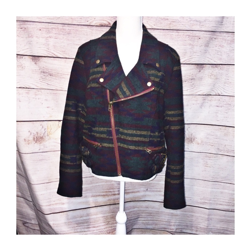 Bob Timberlake Southwestern Moto Jacket Size L